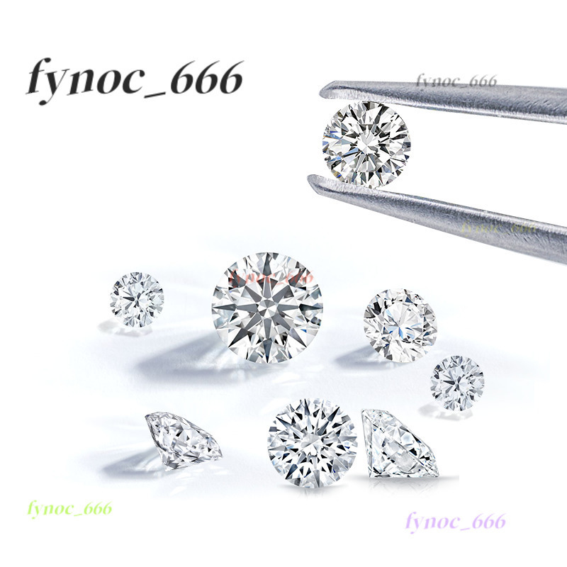 3mm 3.5mm 4mm 4.5mm 5mm 1CT Round Diamond Round DE VS HPHT Diamond Price for Ring Bracelet Necklace None Certified