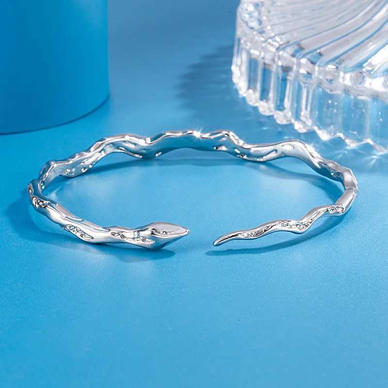 New 925 Sterling Silver Snake Shape Bracelet Simple Charm Personality Bracelet Birthday Party Gift for Women Exquisite Jewelry Z250807