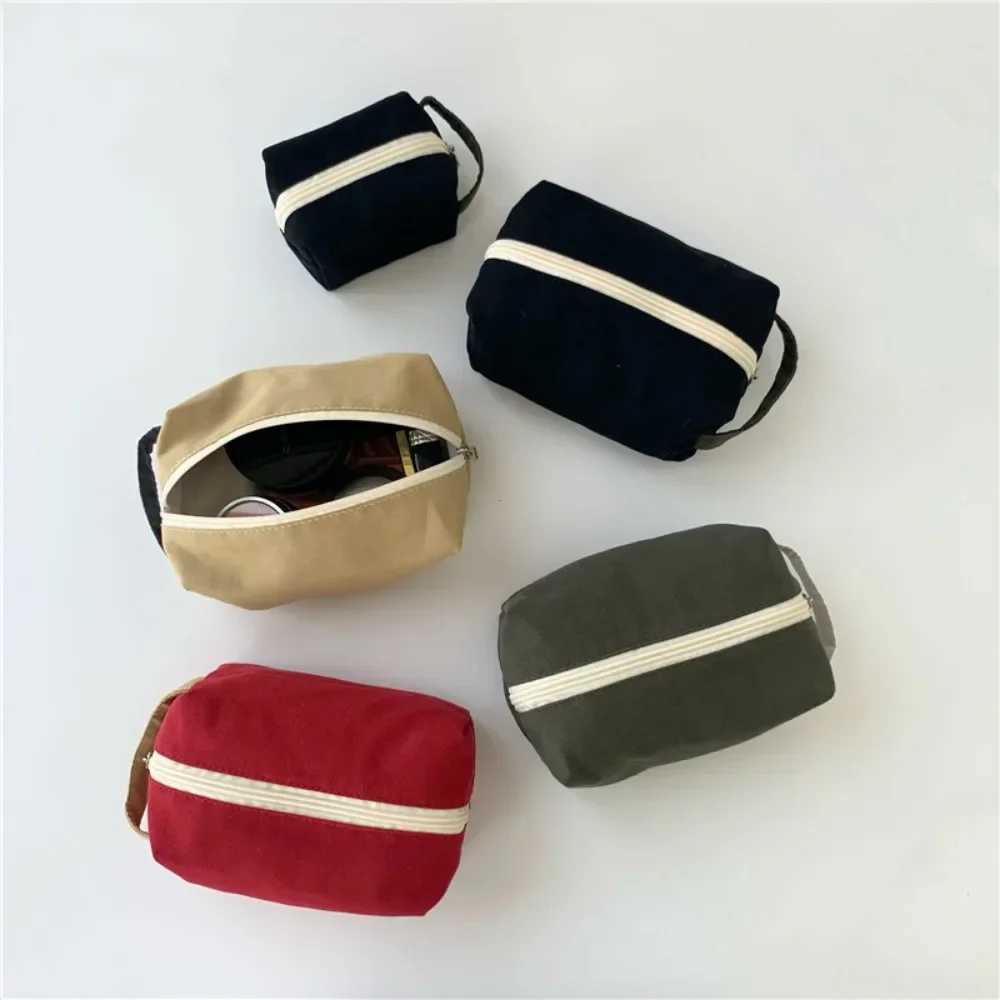 5 Korean Style Wen Cosmetic Bag Travel Organizer Storage Bag Canvas Make Up Case Pouch Small Large Tote Makeup Kit Pouch Y250808