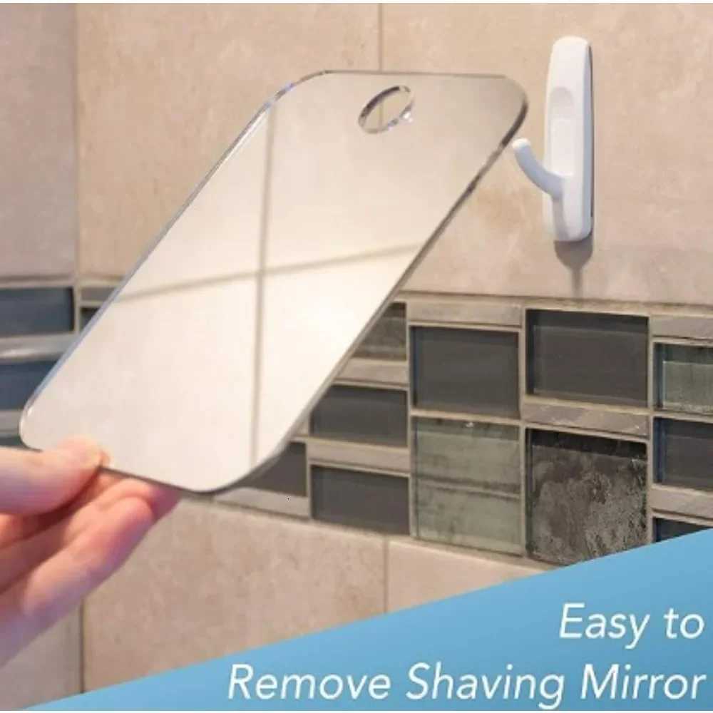 2025 New 1pcs Acrylic Mirror With Wall Suction Shower Mirror For Men Shaving Women Makeup Portable Travel Bathroom Accessories Z250807