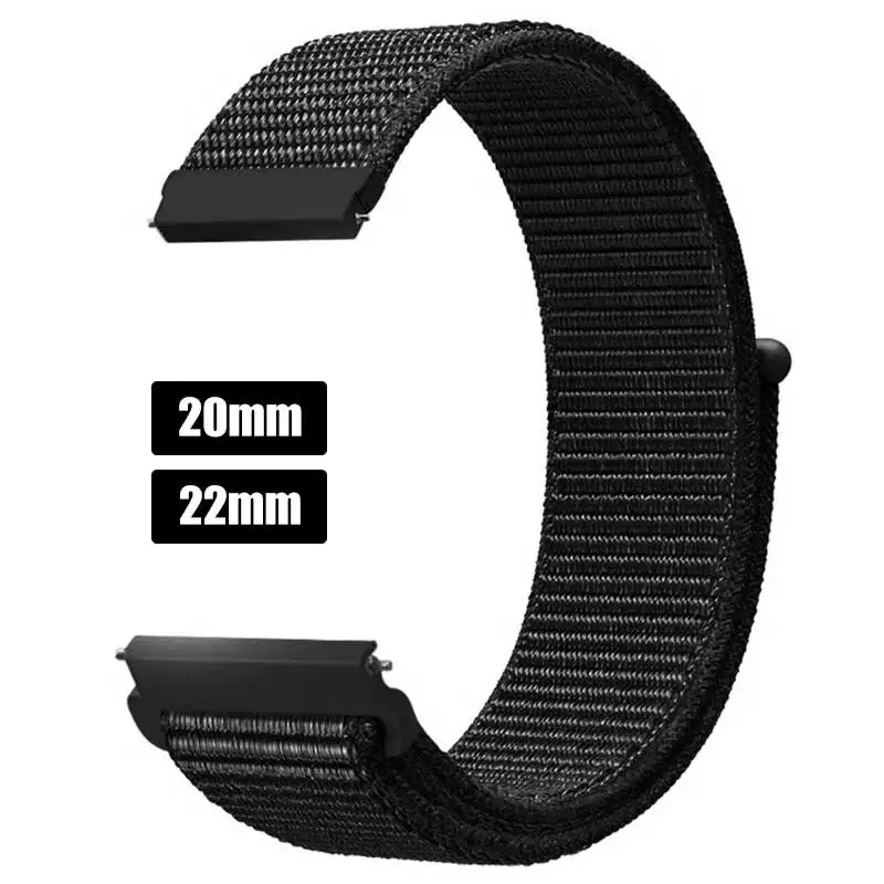 Nylon loop Band For Galaxy Watch 765pro4Classicactive 2 40mm44mm 20mm22mm sport bracelet gt 42e3 strap 250805