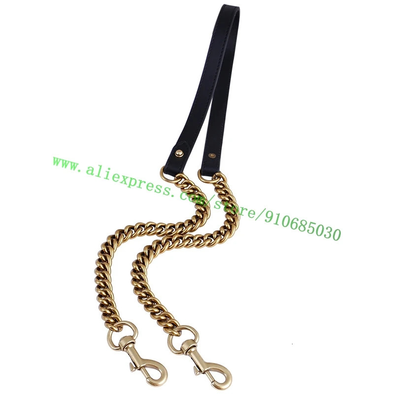 Black Leather Vintage Golden Chain Shoulder Strap For ner Women Marm0nt Handbag Lady Flap Bag Carry Belt Replacement 120cm 250801