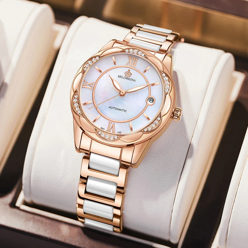 Montre Femme Reloj Mujer Womens Watches Day Date Calendar Mechanical Ladies Automatic Wristwatches Gift for Women 250807
