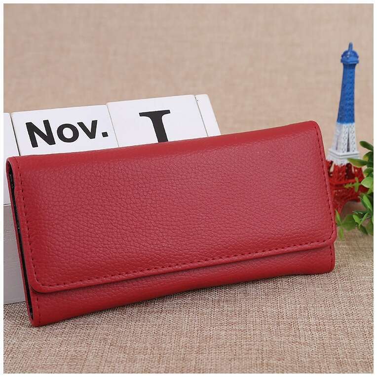 New Magnetic Buckle 70% off Long Wallet Women's Clutch Card Holder Phone Bag Customizable
