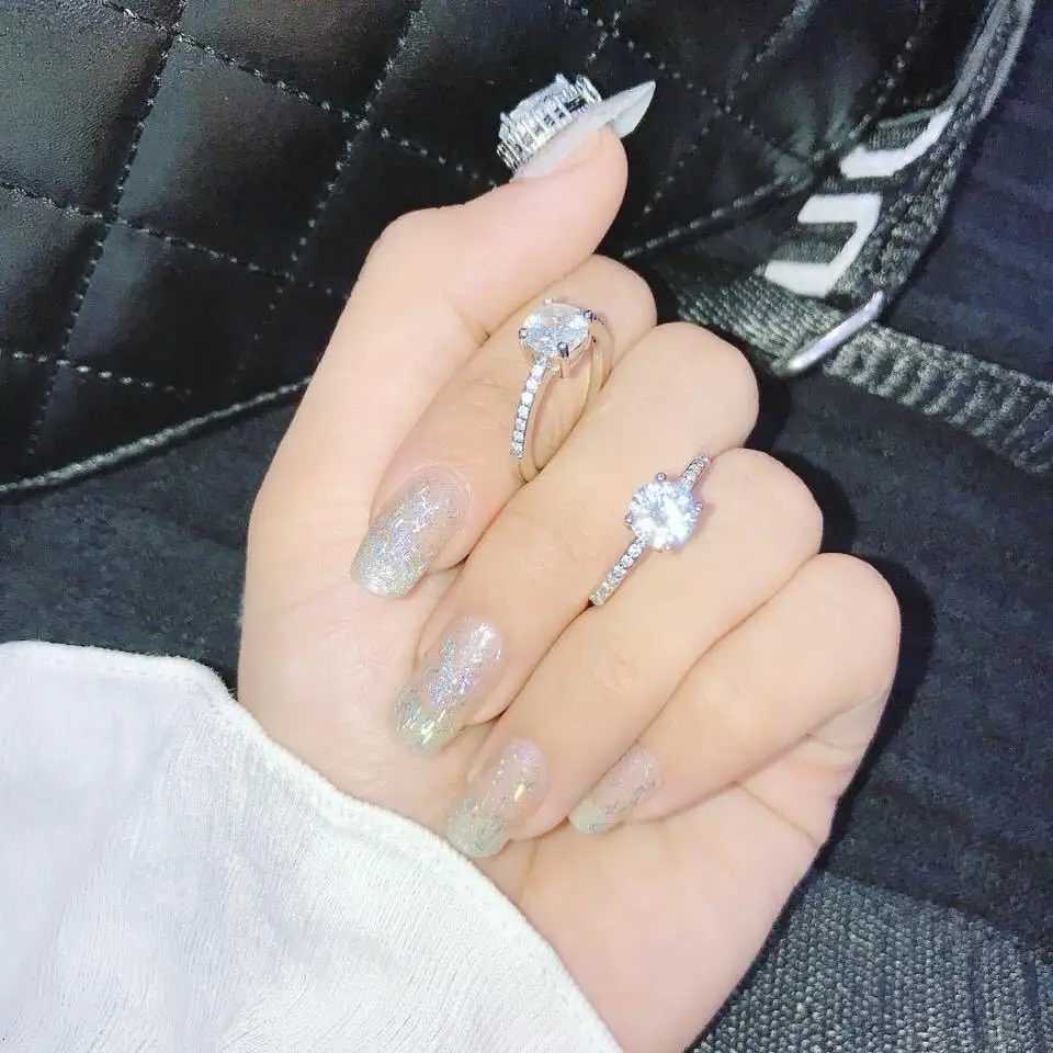 S925 Silver Plated Engagement Ring For Women| Wedding Ring For Women| Oval Womens Fake Engagement Ring Pink Cubic Zirconia Y250808