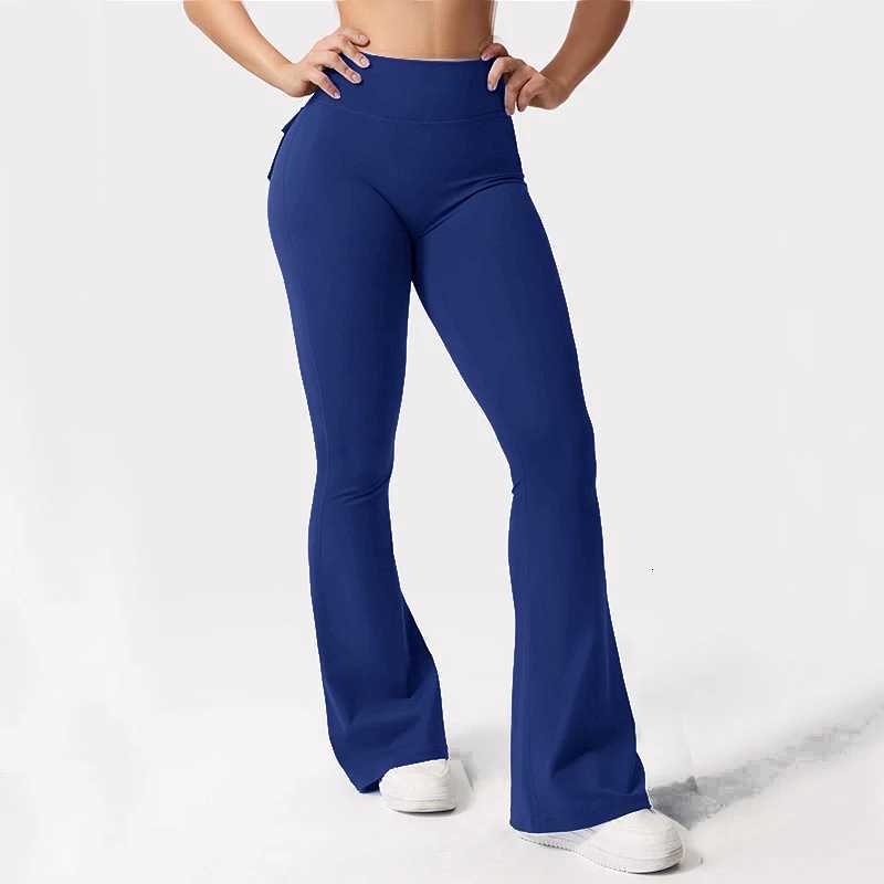 Yoga Flared Pants Womens High Waist Hip Lifting Wide Leg Pants Outdoor Leisure Tights Running Fitness Wear Gym Workout Leggings XJ250808