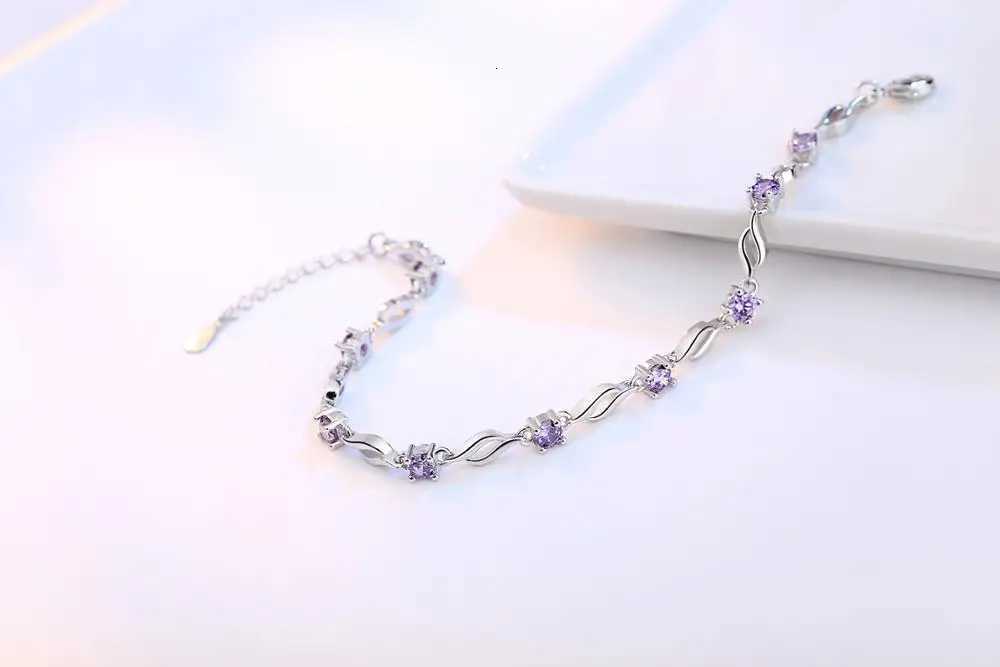 925 Sterling Silver Charm Bracelet For Decoration Fine Jewelry Cute Romantic Style Women Girls Party Engagement Z250807
