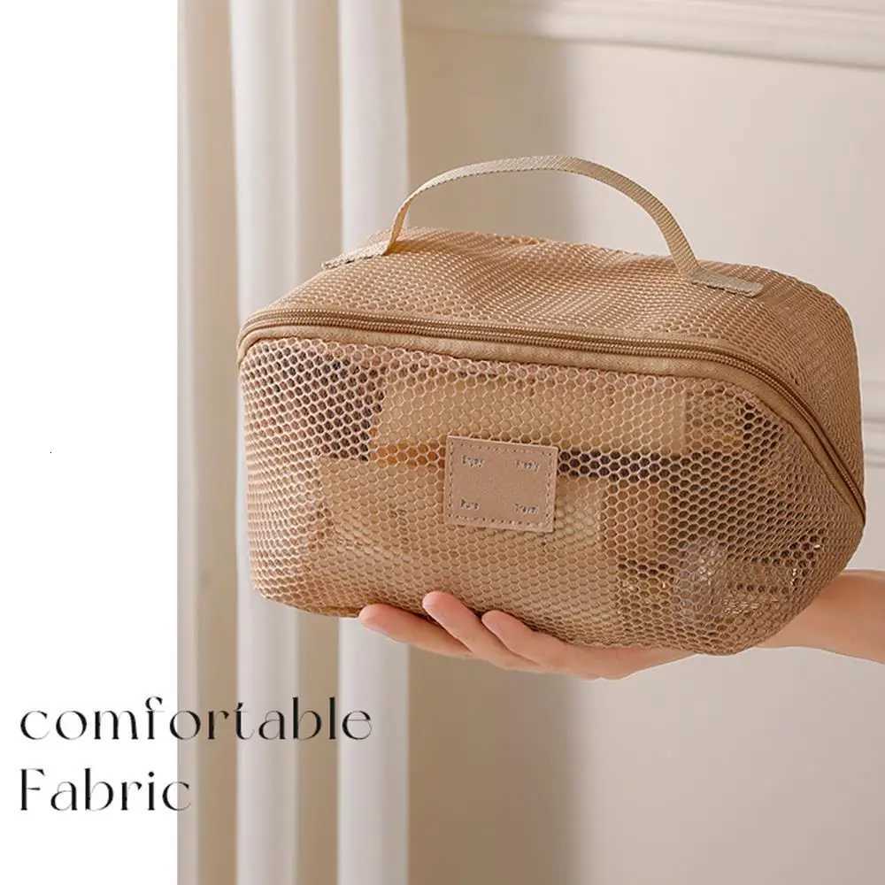 Portable Mesh Shower Caddy Tote Bag Large Capacity Makeup Storage Bag Bathro Toiletry Organizer Travel Storage Pouch Accessory Y250808