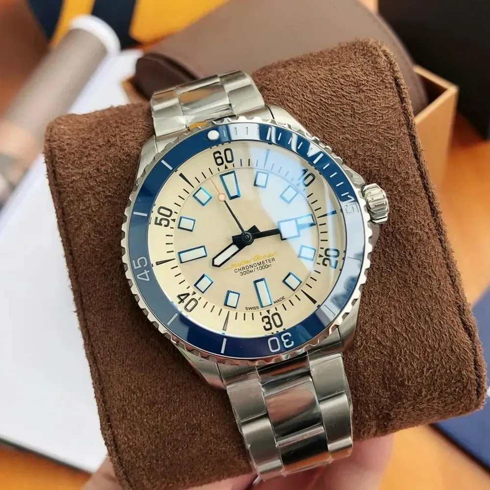 U1 Top AAA Mens Classic Automatic Mechanical Watch Superoceans High Quality Rubber Waterproof Mens Watch Stainless Steel Men Watches