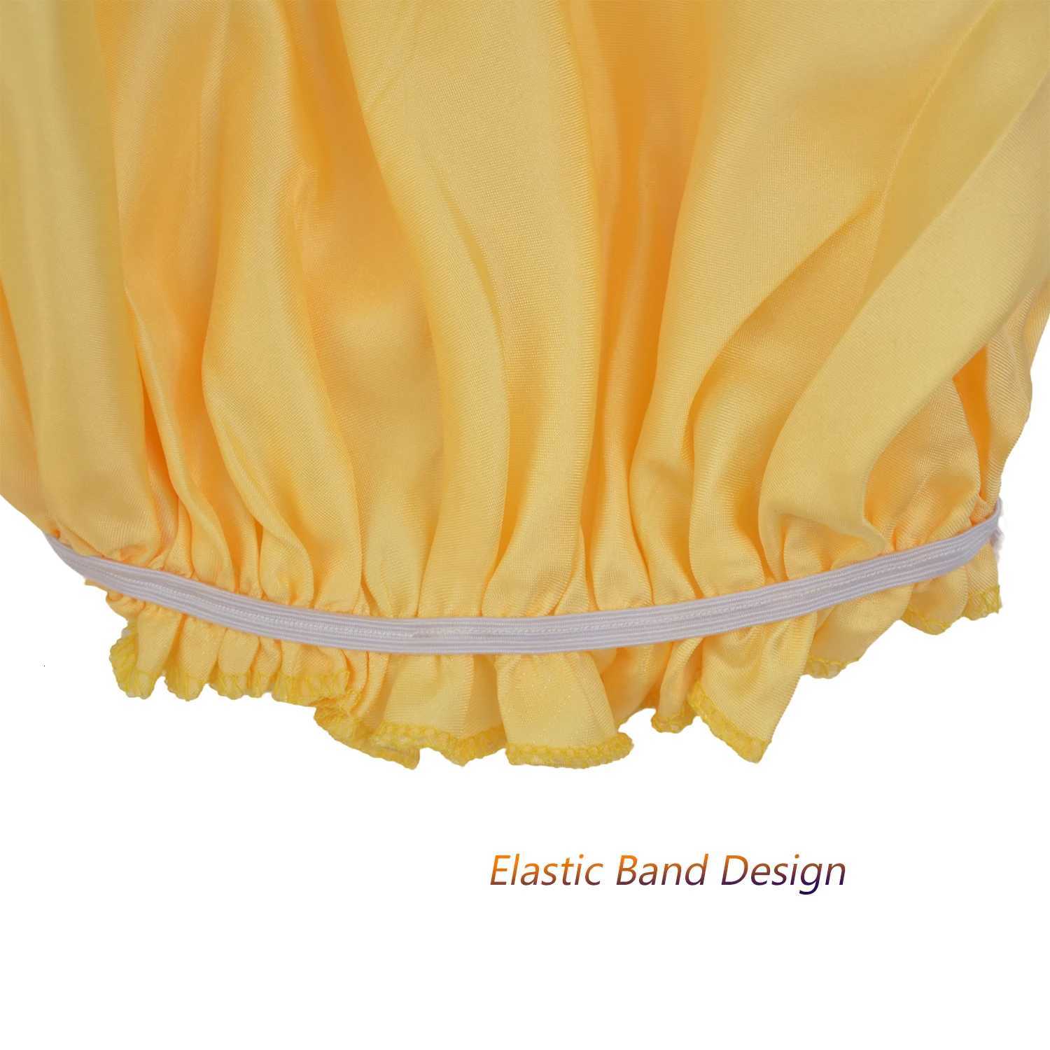 Satin Night Sleep Cap Elastic Band Cap Head Cover Hair Care Wig for Women Soft Silk Hat Wig Accessories Z250808