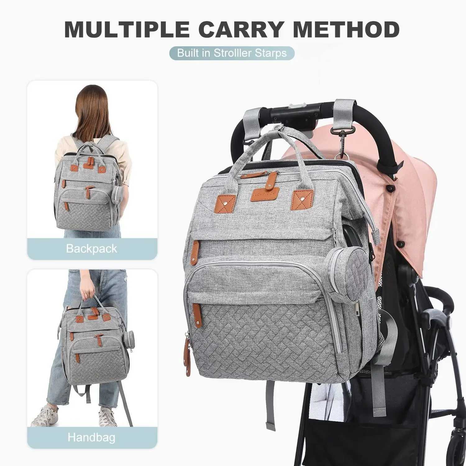 New Baby Diaper Bag Nappy Stroller Bags For Baby Maternity Bag Backpacks Crib Newborn Mommy Bag Changing Table Baby Bags For Mom R250807