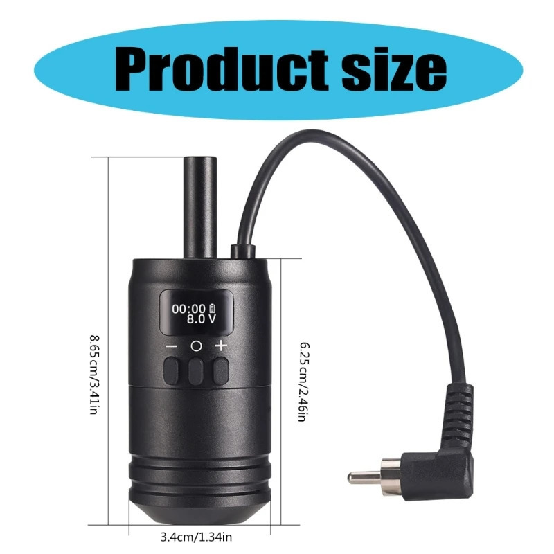 40JD Wireless Tattooed Battery Grip Ergonomical Handle Practical Tattooed Supplies 250805