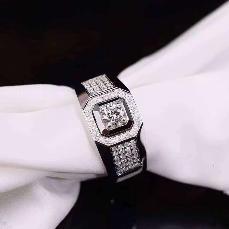 Xingguang Custom Fine Jewellery Wedding Engagement Dia Gold Rings for CVD/HPHT Lab Dias Ring Men