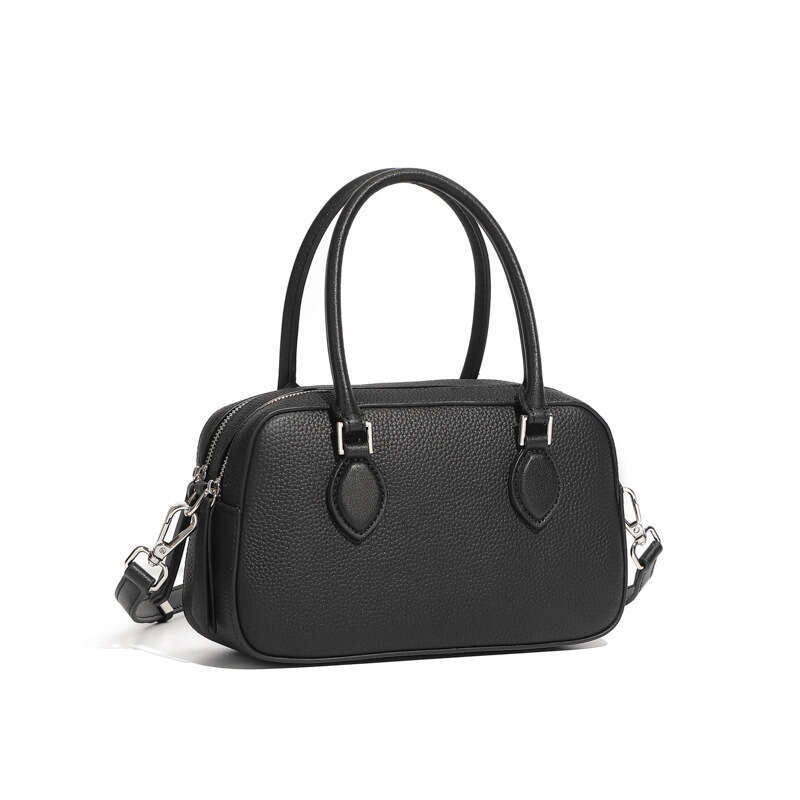 Genuine Leather High-End Feel Handheld Boston 2025 New Spring Summer Mini Crossbody Shoulder Pillow Underarm Women's Bag