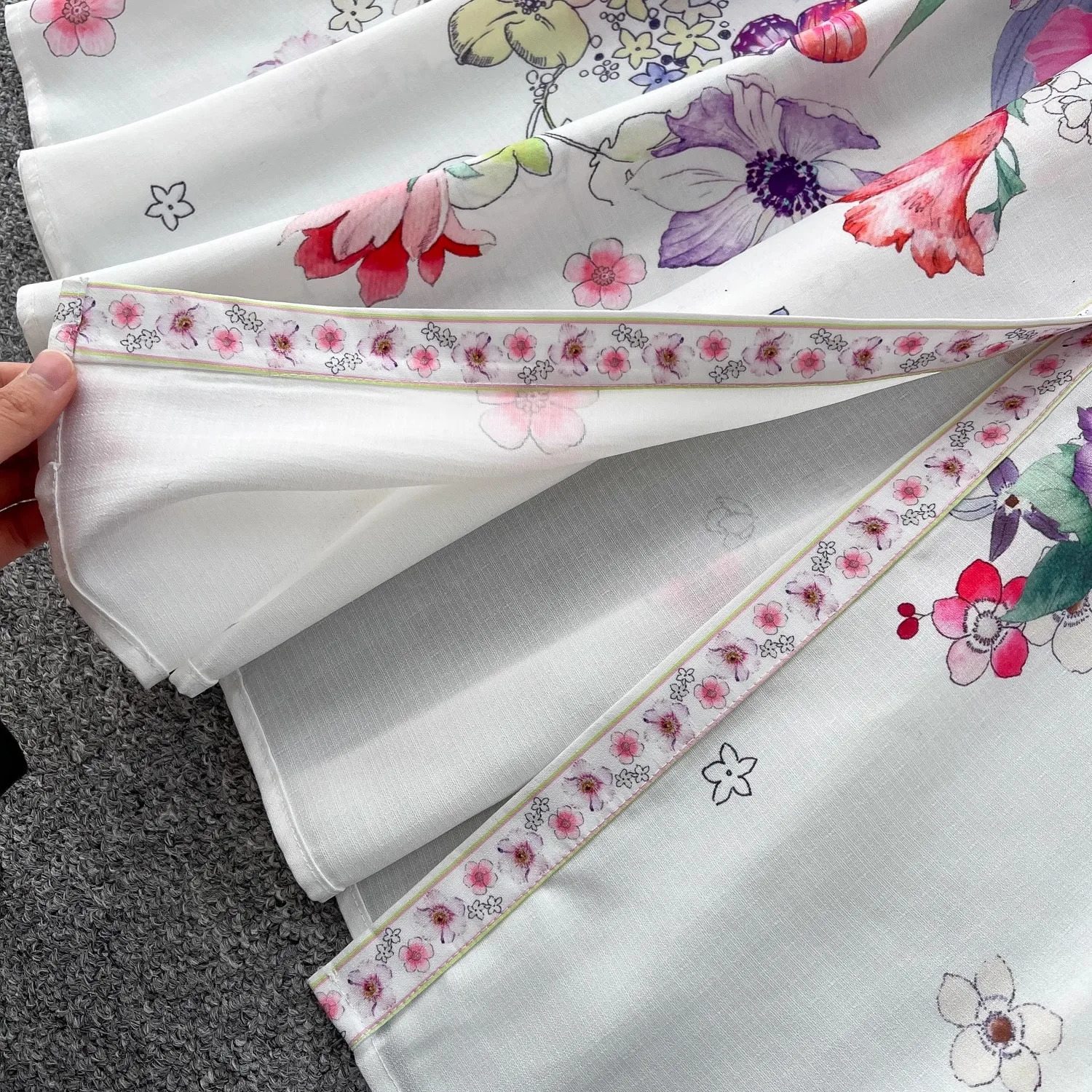 Runway 2025 Spring Summer Floral Print Long Shirt Dress Womens Turtleneck Lantern Sleeve Print Belt Casual Holiday Dress Female 250728