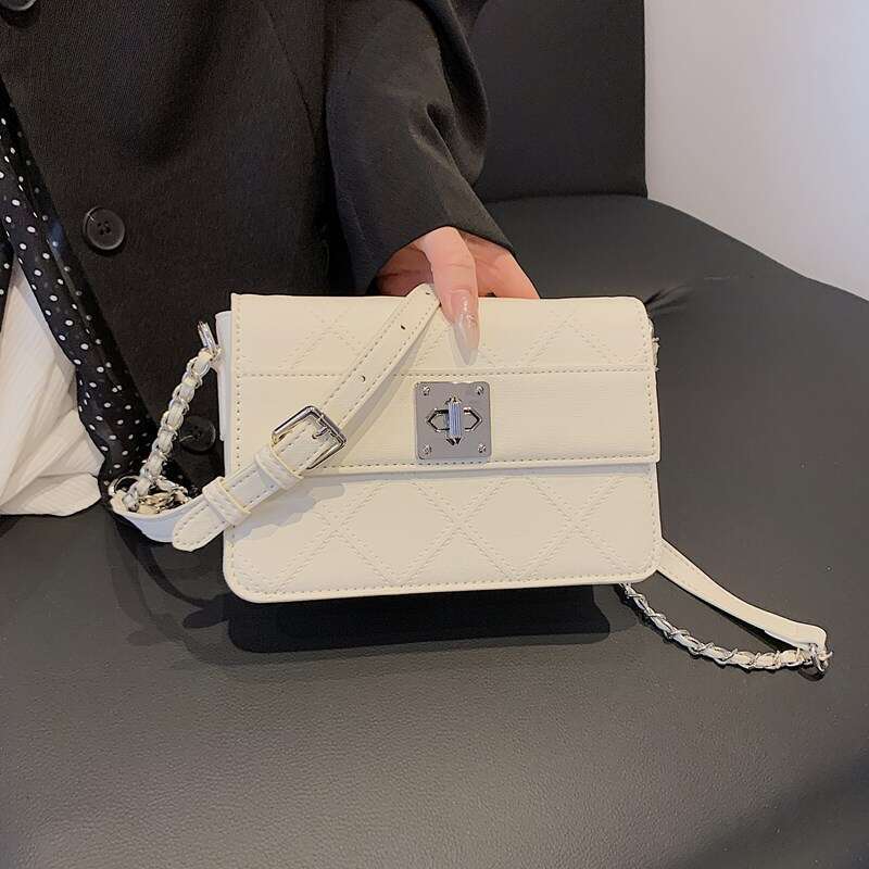 2025 bags New purse and wallet Lock Small Square High-end Fashion Luxury Chain Designer Crossbody Bag