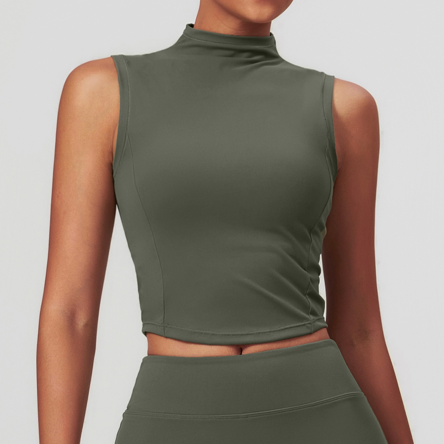 Brushed Yoga Tank Top for Women Tight Waist Running Fitness Shirt Casual Sports Yoga Wear