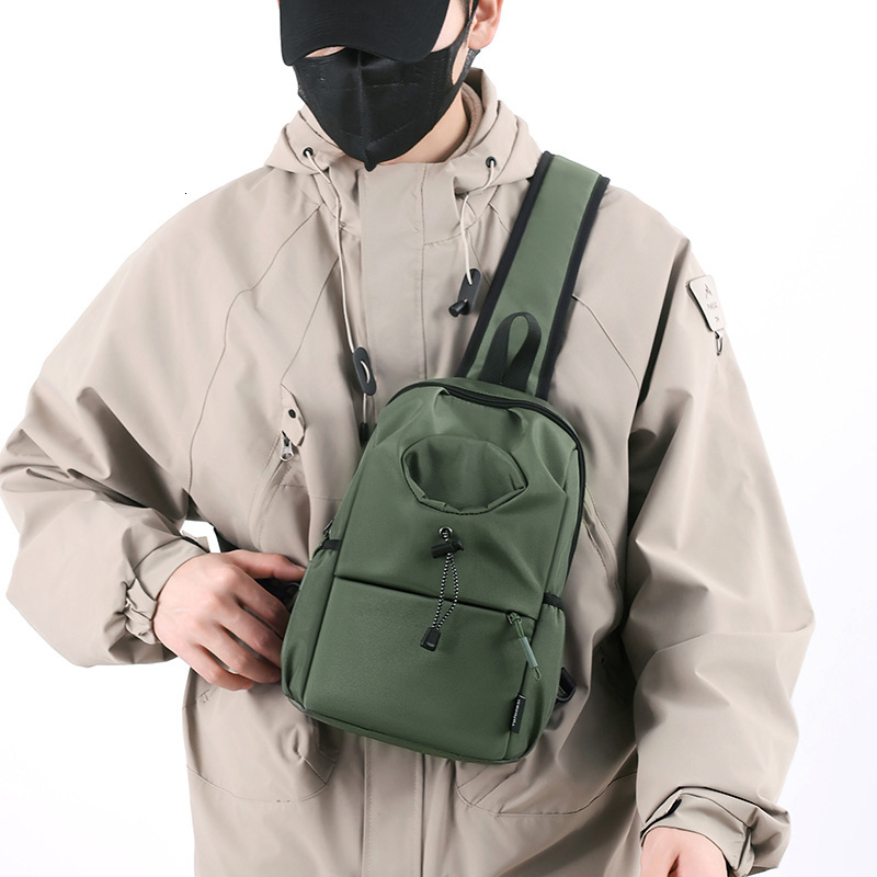 designer bag Men's Chest Bag Oxford Cloth Water Bottle Bag Water-Resistant Single Shoulder Chest Bag Large Luxury bag Capacity Commuter Crossbody