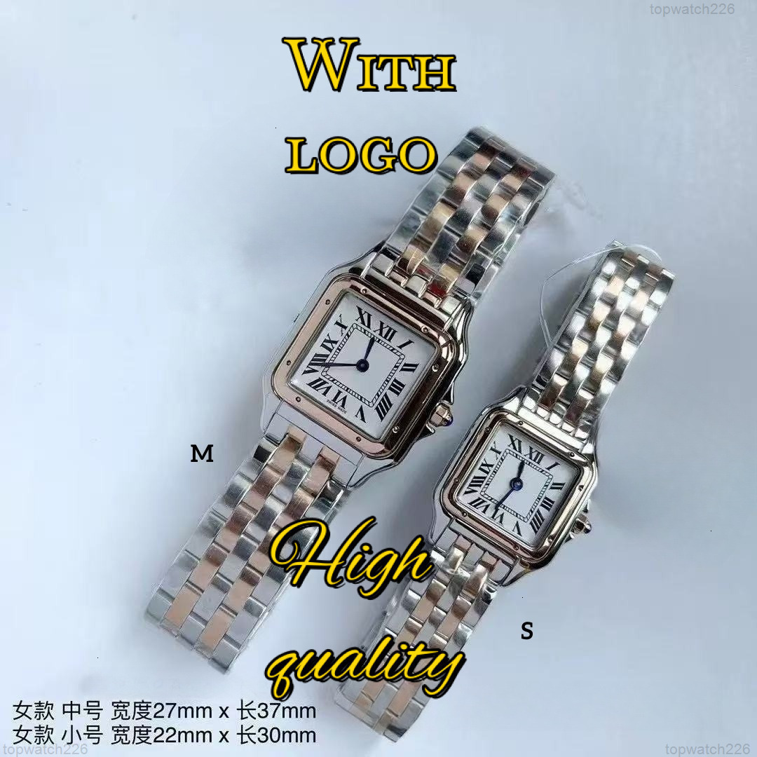 Women 22 27 watch for ladies Designer Watch Square panthere fashion quartz movement watches square tank Women gold silver watches Montre de Luxe business