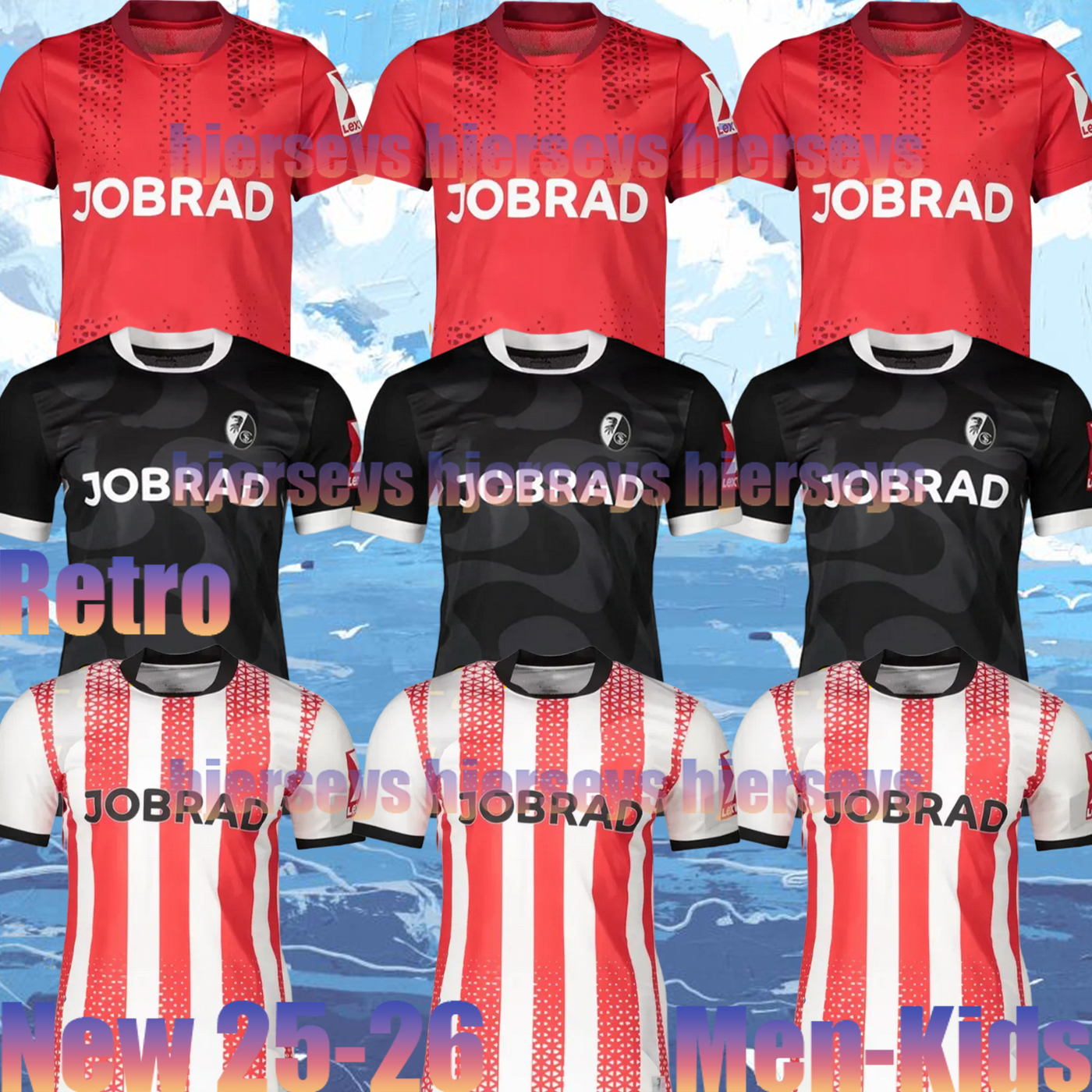 25 26 SC Freiburg Mens Soccer Jerseys WEIBHAUPT HOLER KYEREH LIENHART SALLAI GINTER GRIFO DOAN Home Away Third kids kits Football Shirts Uniforms EGGESTEIN 2025 2026