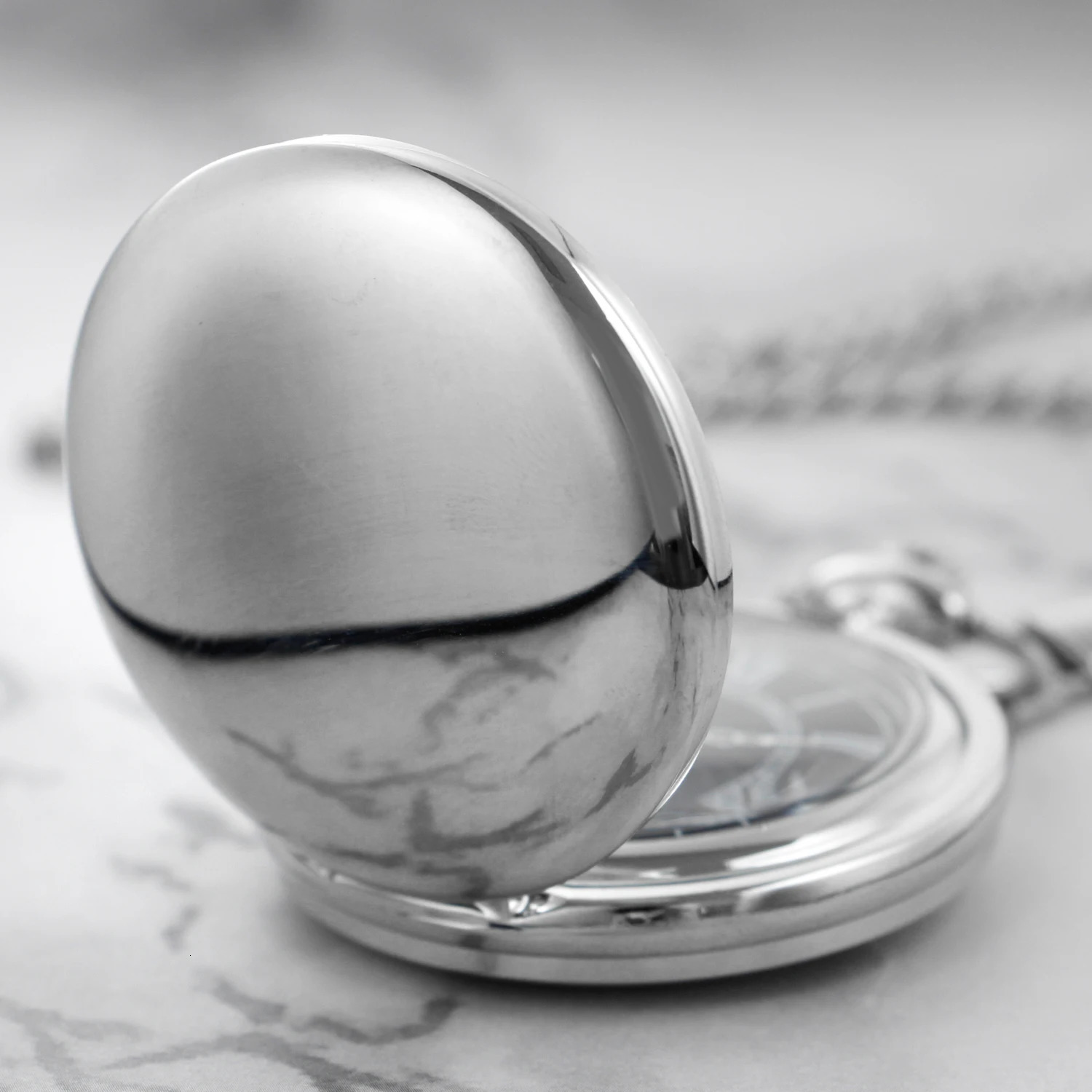 All Hunters Retro Silver Smooth Quartz Pocket Watch For Men Women Steampunk Necklace With Chain Drop 250807