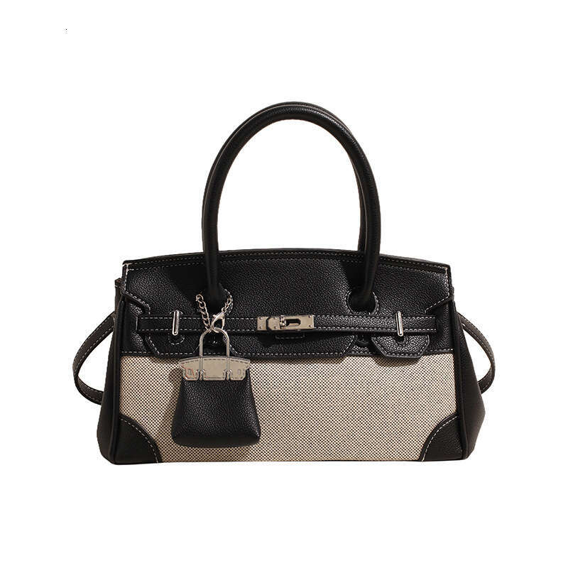 Handheld; Tote bags Luxury Bag for Women New Designer Linen Patchwork Single Shoulder Crossbody Handheld; Handheld; Handheld;