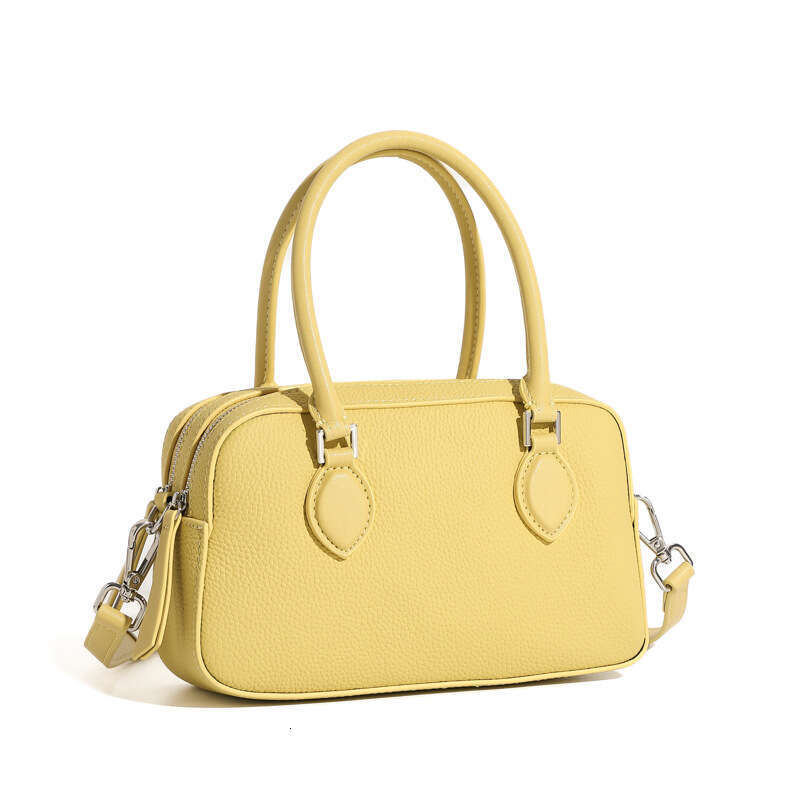 Genuine Leather High-End Feel Handheld Boston 2025 New Spring Summer Mini Crossbody Shoulder Pillow Underarm Women's Bag