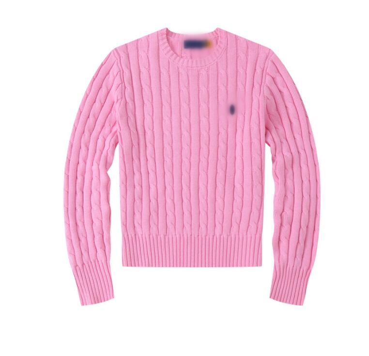 Women's polo Sweaters luxury pink Brand Sweatshirts Pullover Letter Pony Dsigner Sweater Loose Oversize Knit Long Sleeve Female Ladies Tops