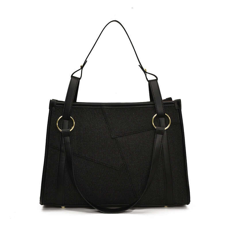 Large Capacity Tote Designer for Women 2025 New Tote Niche Denim bags Color Block Luxury Patchwork Shoulder Underarm Bag