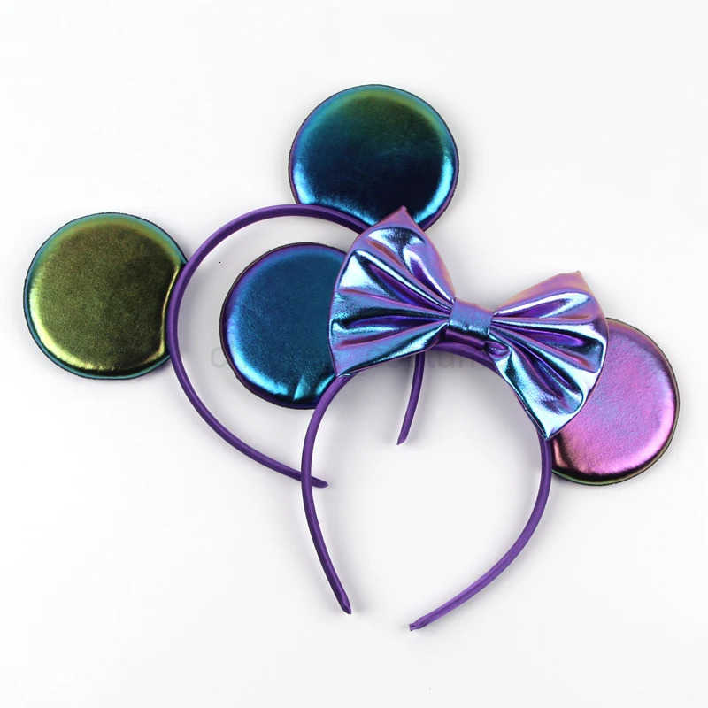 DisneySolid Color Mouse Ears Headband for Girls Women Birthday Party Hairband Festival Cosplay Hair Accessories W250808