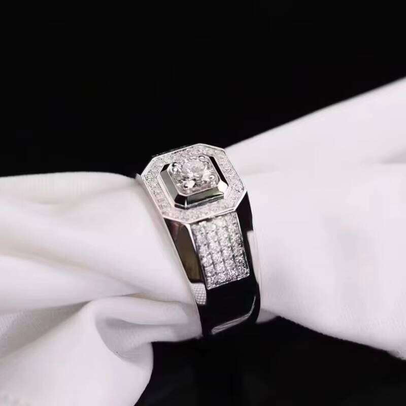 Xingguang Custom Fine Jewellery Wedding Engagement Dia Gold Rings for CVD/HPHT Lab Dias Ring Men