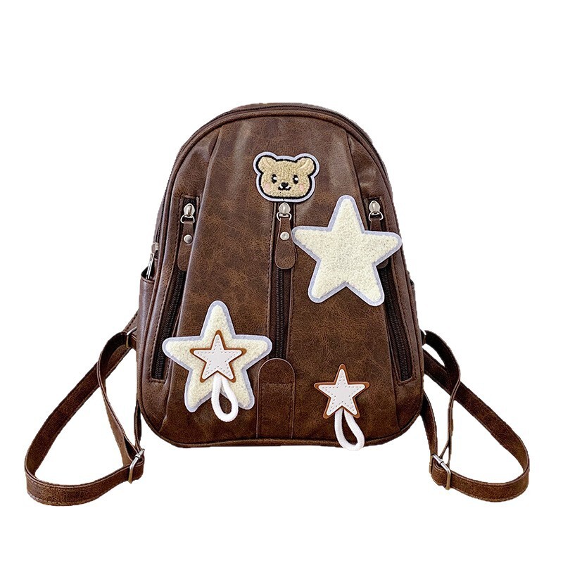 fashion 2025 Autumn New Women s Backpack Retro Vintage College Style Women s Backpack Niche Design Travel Backpack Commuting Backpack Autumn New Desig