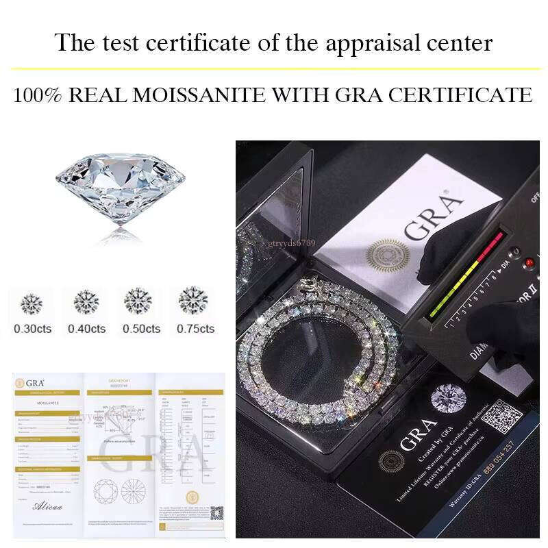 Hot Sale Pass Tester Fine Jewelry Sier 8mm 12mm 15mm Flower Vvs Moissanite Stud Earrings