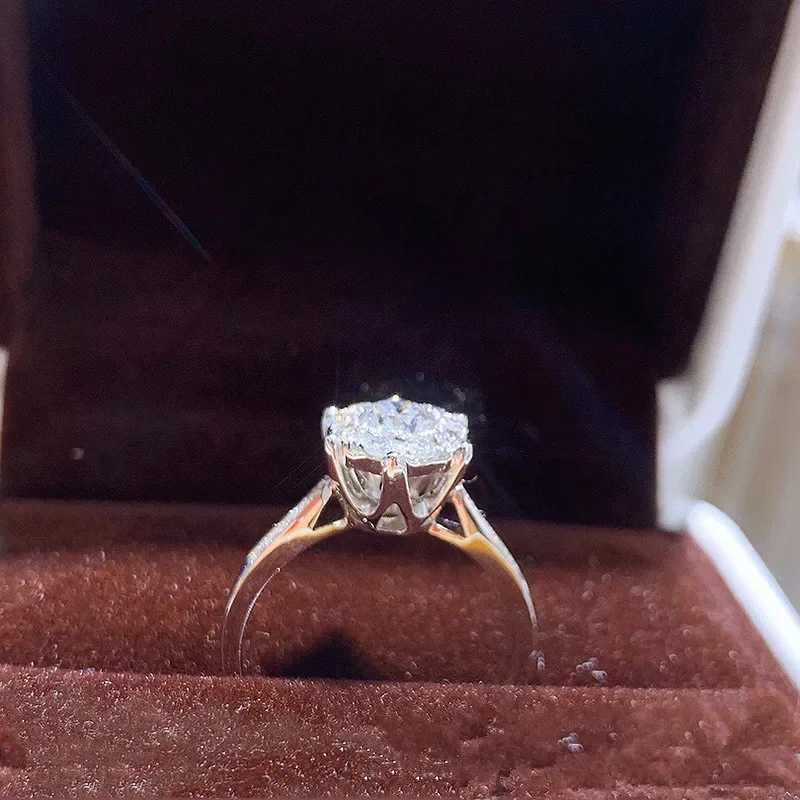 CAOSHI Classic AA Cubic Zirconia Wedding Rings for Women Luxury Silver Color Engagement Proposal Rings Eternity Love Jewelry Y250808