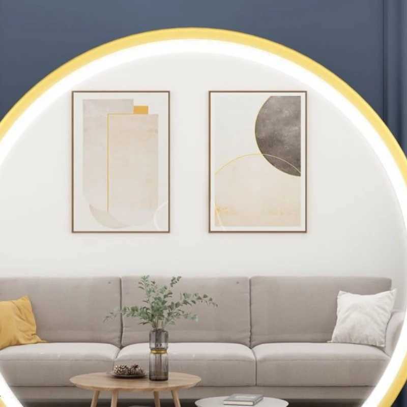 Led Makeup Home Decor Decorative Mirrors Photography Aesthetic Gold Toilet Mirrors Round Plastic Home Cosmetic Mirror MHHZJ Z250807