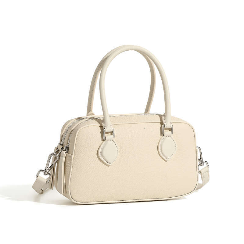 Genuine Leather High-End Feel Handheld Boston 2025 New Spring Summer Mini Crossbody Shoulder Pillow Underarm Women's Bag
