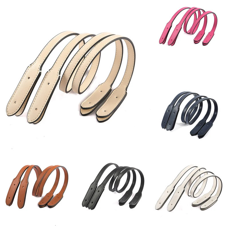 Plain Weave Cowhide Purse Handle Genuine Leather Bag Shoulder Strap for DIY Hand Accessories with Gold and Silver Rivet Optional 250801