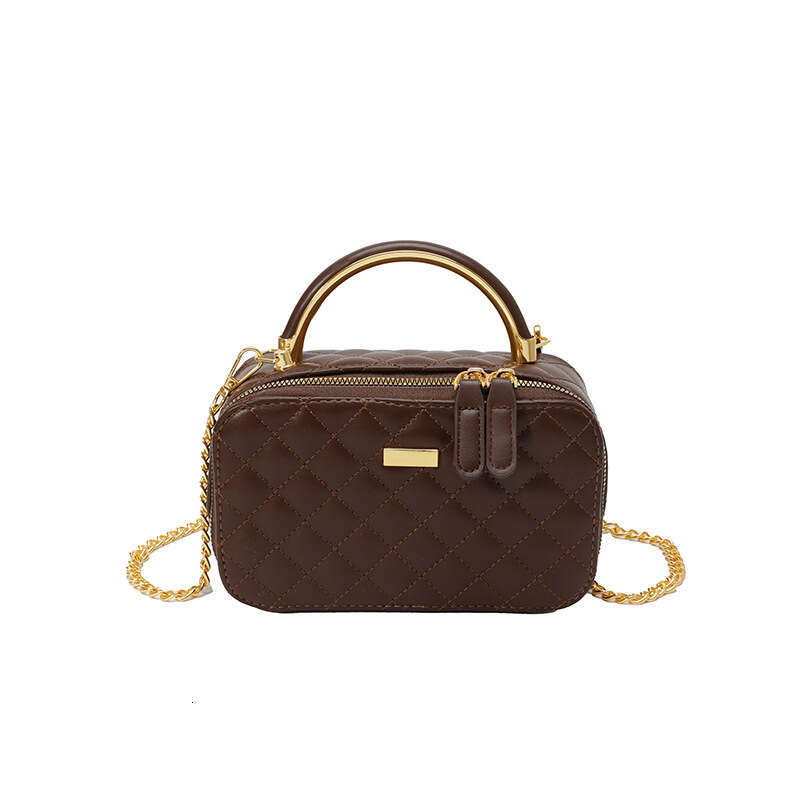 bags Handheld purse and Luxury wallet Chain Small Square 2025 Spring New Style Designer High-Quality Texture Single Shoulder Crossbody Bag