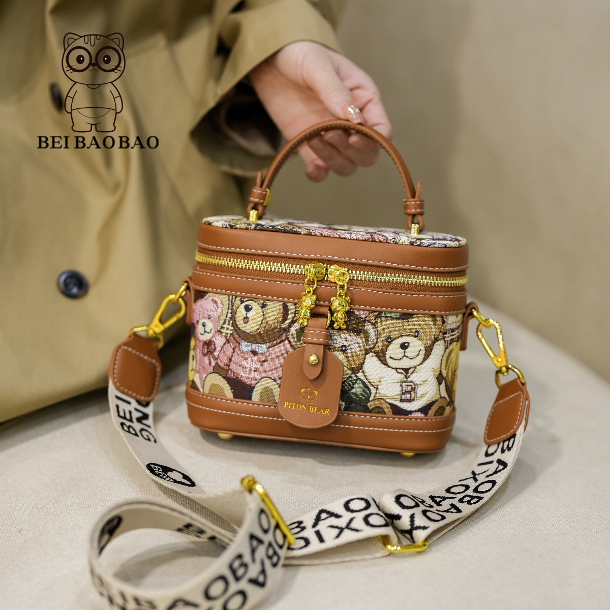 Cute Bear Handbag Box Casual Women's Single Shoulder Crossbody Bag ddmymoon