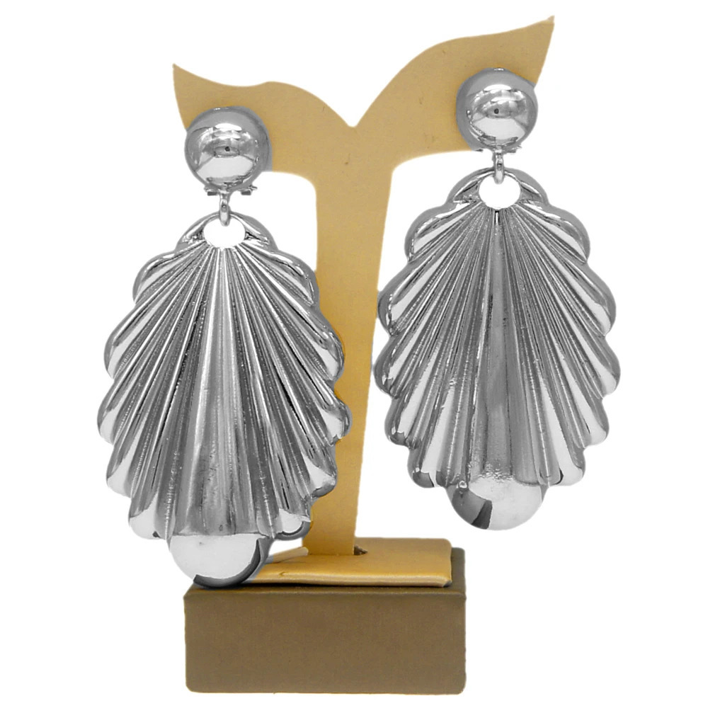 Womens Earrings Pierced Electroplated Gold Copper Alloy Color Large Earrings For Daily Party Wear 250807