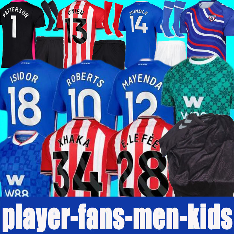 24 25 26 SUNDERLAND home Away Soccer Jerseys 2025 Men Kids Kit BELLINGHAM STEWART SIMMS ROBERTS CLARKE DAKU EMBLETON SEELT E O'NIEN PATTERSON PRITCHARD Football Shirt