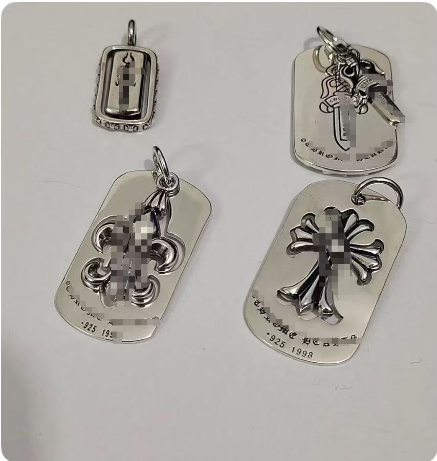 Men's And Women's Chrome necklace Designer Pendant Chromes Necklace Vintage Cross Cromes Chain Couples Black Chain White Diamonds Chrme Jewelry cross necklace b6j