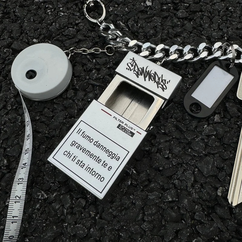 Original Punk Style Pants Chain Multi functional Skeleton Palm Weaving Rope Waist Hanging Accessories Trendy Wearing Keychain 250807