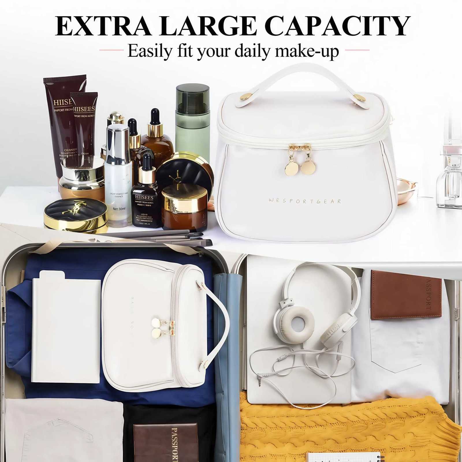 Travel Waterproof Toiletry Bag Portable Bag Large Capacity Multifunctional Storage Essential for Family Travel Y250808