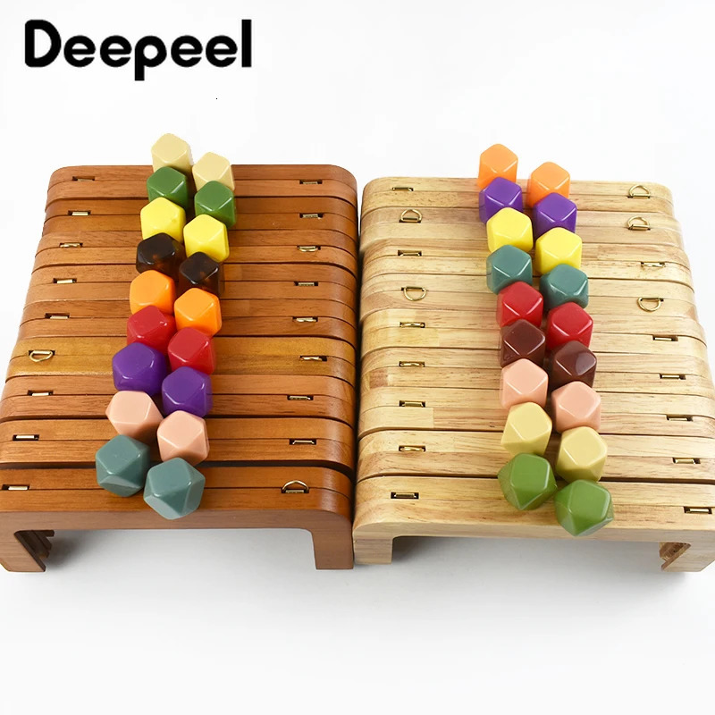 Deepeel 20cm Wooden Purse Frame Handbag Handles Women Woven Bags Wallet Clamp Handmade Closure Brackets DIY Bag Accessories 250801