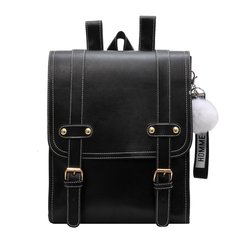 2025 Autumn New Women's Backpack New Retro Style Buckle Belt Design Women's fashion Backpack Commuter Backpack Autumn New Color Contrast Des