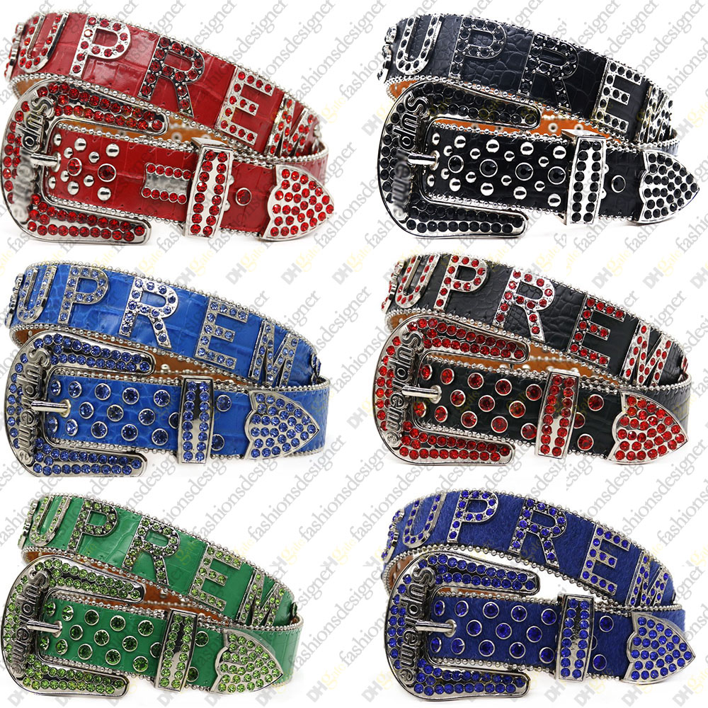 BB simon Belt designer belt belts for men designer belt women bb beltSparkling Crystal Letter Rhinestone Belt King and Queen letters Luxury alloy ceinture