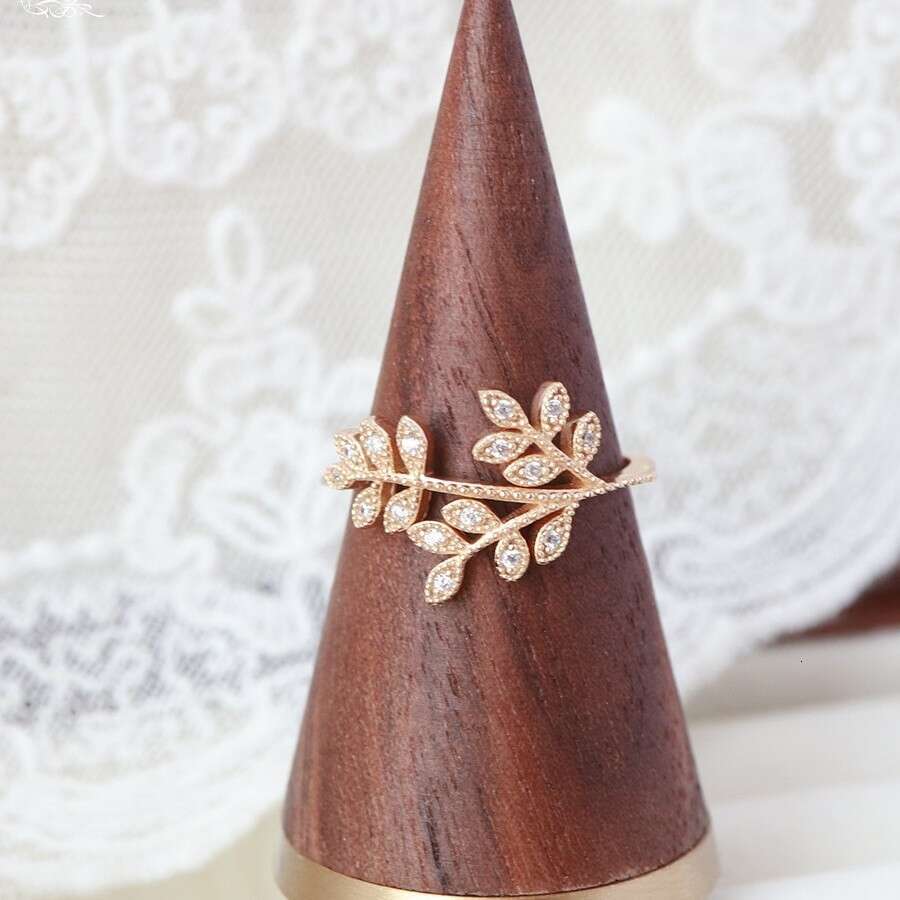 New Trendy Fashion Versatile Tree Branch for Women Ins Style Elegant Niche High-end Light Luxury Jewelry Women's Ring