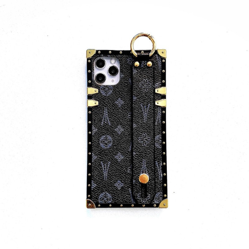 New Luxury Fashion Hand strap Leather Case For Apple Iphone 11 12 13 14 15 16 Plus Pro Max Holder Shockproof Cover Phone cases