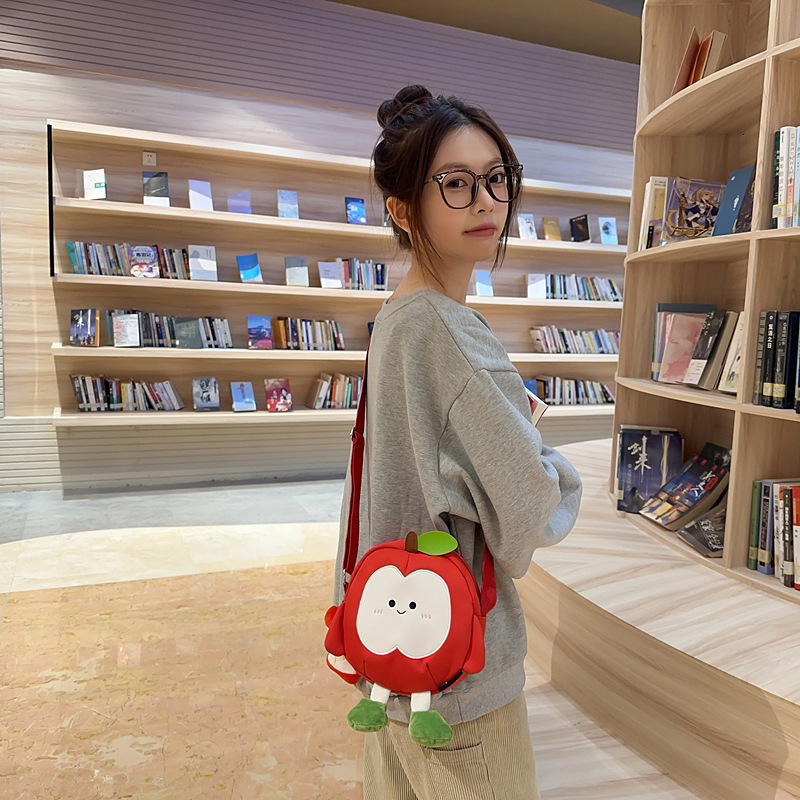 fashion 2025 Autumn New Women s Backpack Autumn New Casual Backpack Fresh Style Cute Apple Girl Backpack Outdoor Children s Backpack Autumn New Design